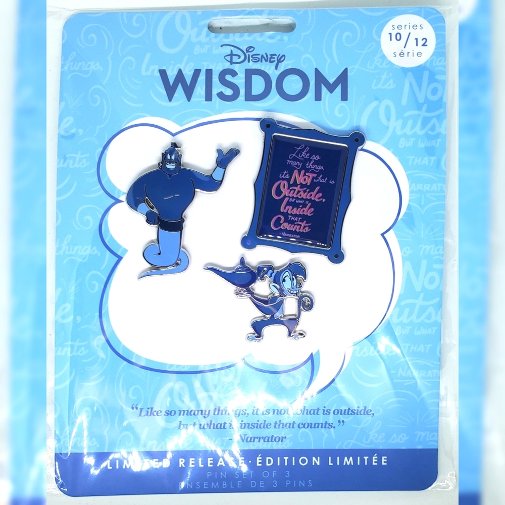 Genie Disney Wisdom Pin Set October